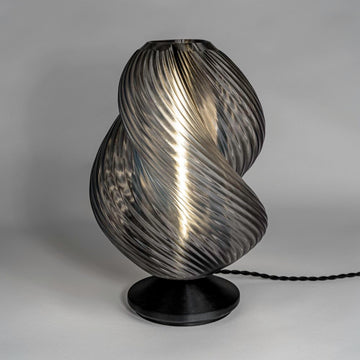 Gema 13.5" Mid-Century Coastal Plant-Based PLA 3D Printed Dimmable LED Table Lamp - JONATHAN Y
